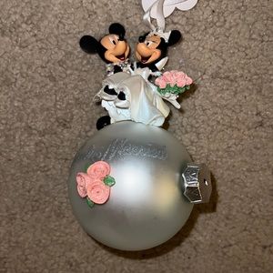 Disney Mickey & Minnie Just Married Ornament